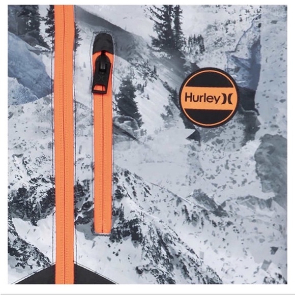 NWT Hurley Youth BOYS Snowboard Jacket GRAY - size L (14/16) - Picture 5 of 5